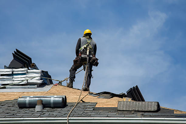 Professional Roofing technician working in Montgomery, IN